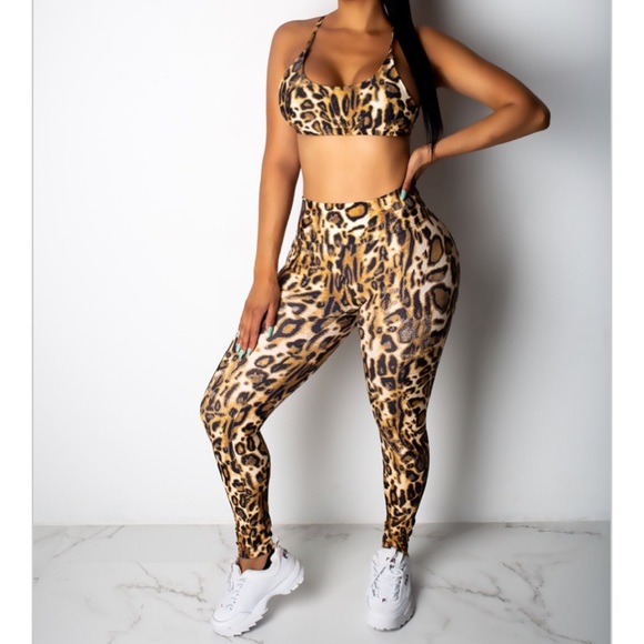 Leopard leggings set - Picture 2 of 4